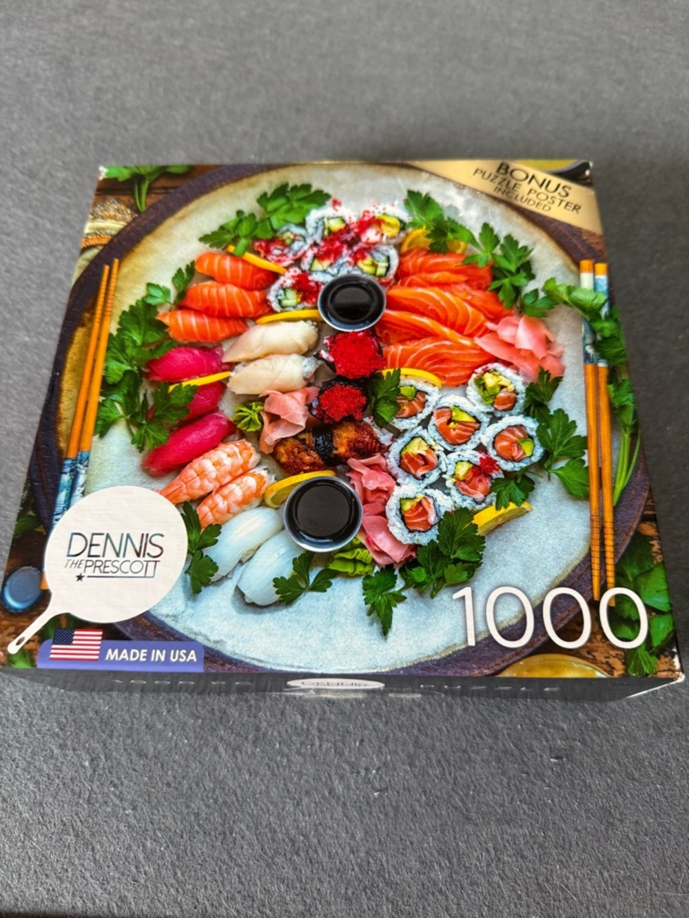Dennis the Prescott Sushi Platter 1000-Piece Puzzle